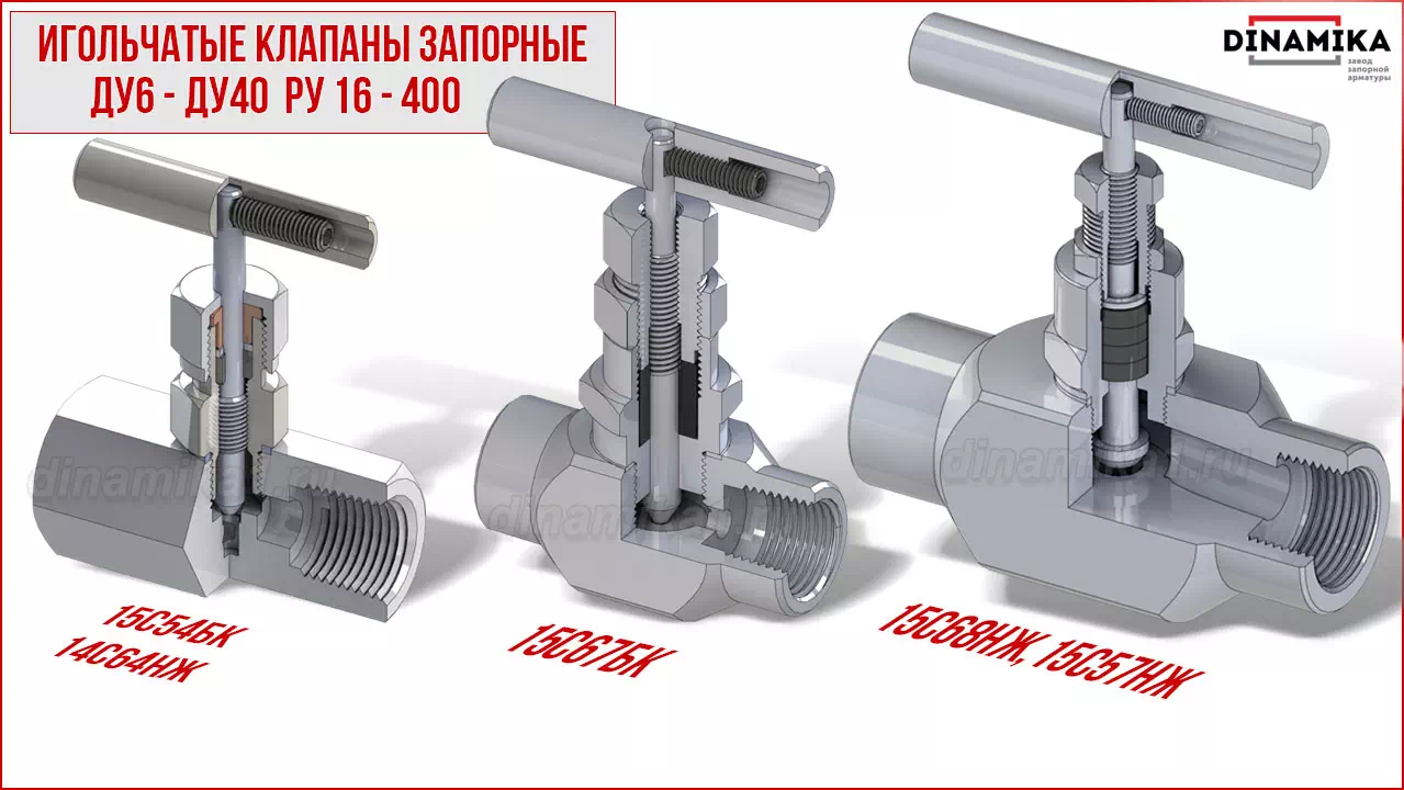 Резьбовые клапаны игольчатые муфтовые в Новокузнецке